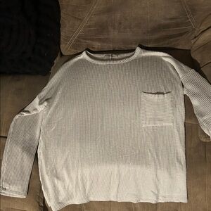 Zenana Outfitters Gray Long Sleeve Top